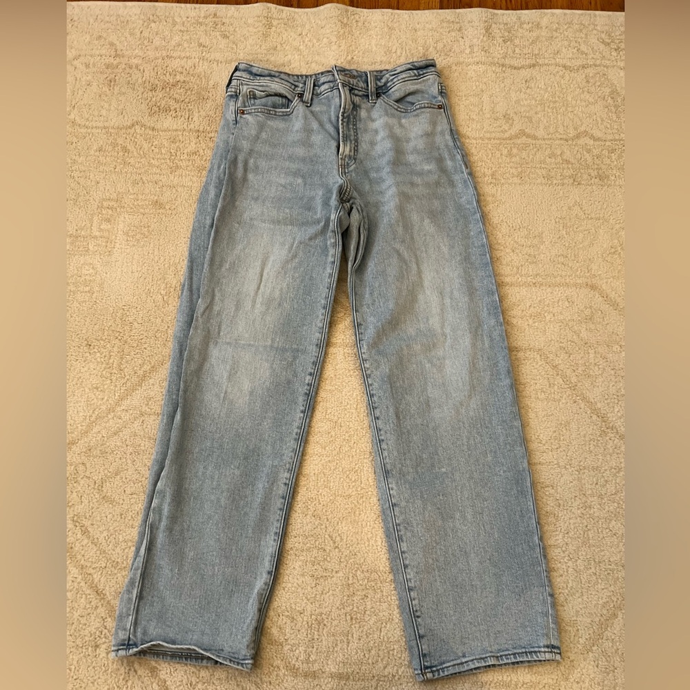 Old Navy Women’s OG Loose Jeans, Light Wash, Size 8